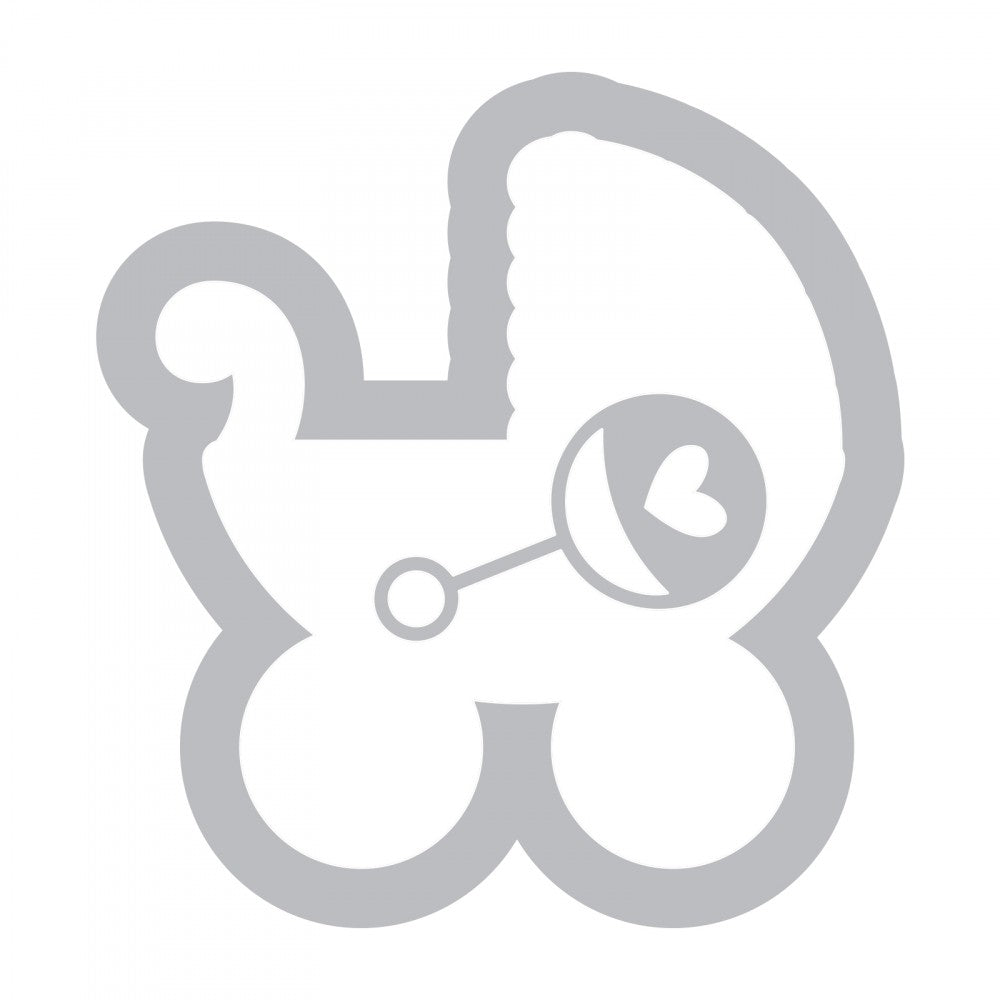 Framelits Die &amp; Stamp Set Baby Carriage / Suaje y Sello de Carriola Descontinuado Sizzix