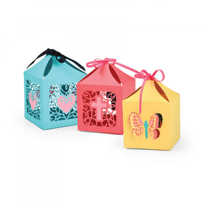 Thinlits Die Set Butterflies &amp; Cross Favor Box  / Suaje de Cajitas Descontinuado Sizzix