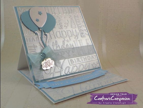 Birthday Greetings Embossing Folder / Folder de Grabado Felicitaciones de Cumpleaños Descontinuado Crafter&