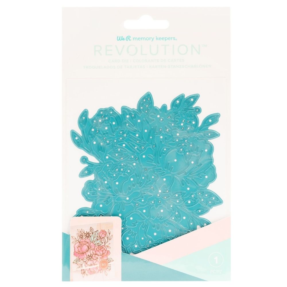 Card Front Floral Revolution Die / Suaje de Flores Dados de Corte / Suajes / Troqueles We R Memory Keepers