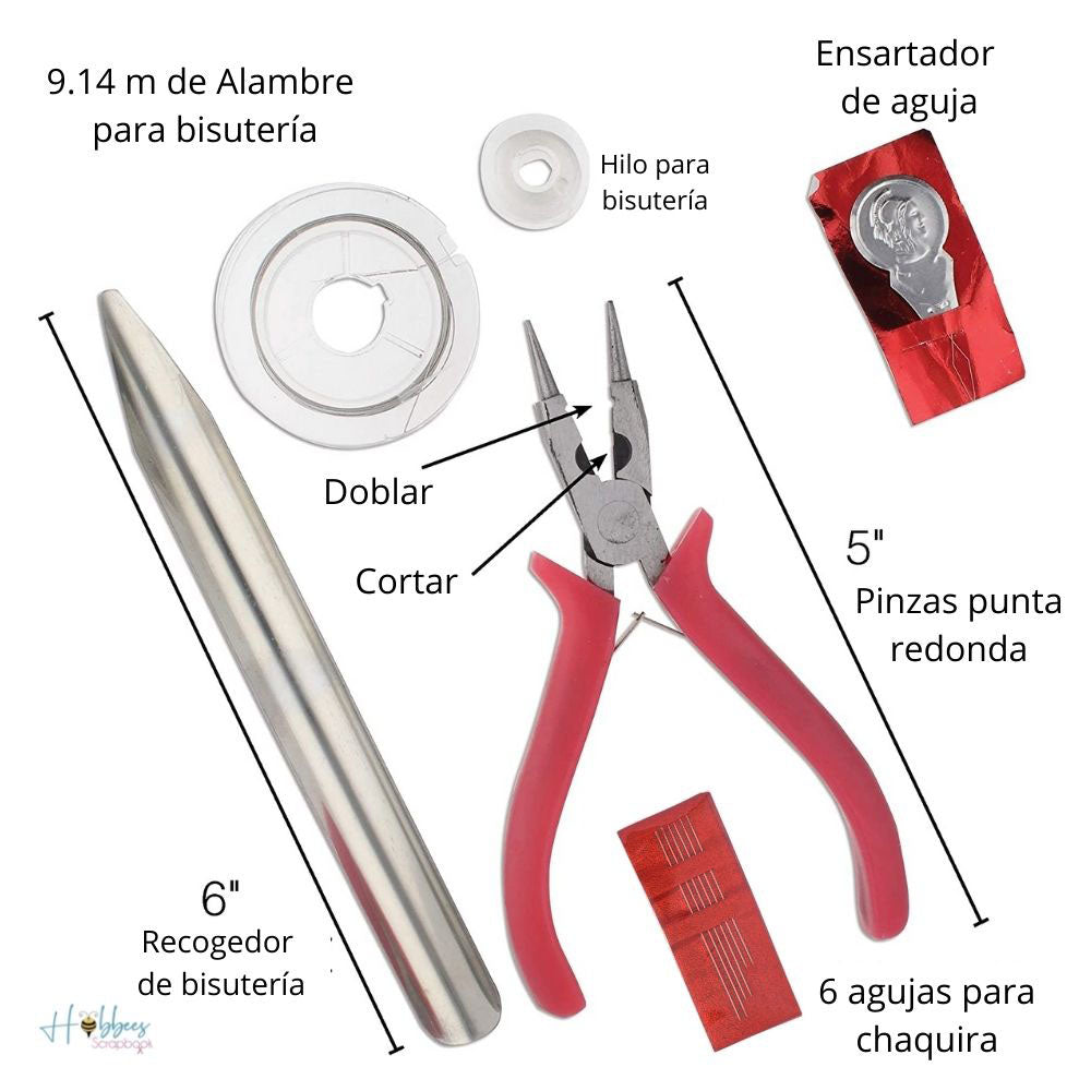 Bead Caddy &amp; Supplies Set / Set de Bisutería Portátil Herramientas para Joyerìa Bead Smith