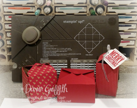 Tabla para crear Cajitas Cuadradas / Punch Board Gift Box Descontinuado Stampin Up!