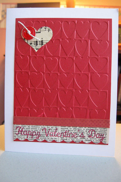 Heart Blocks Embossing Folder / Folder de Grabado Bloques de Corazón Descontinuado Cuttlebug