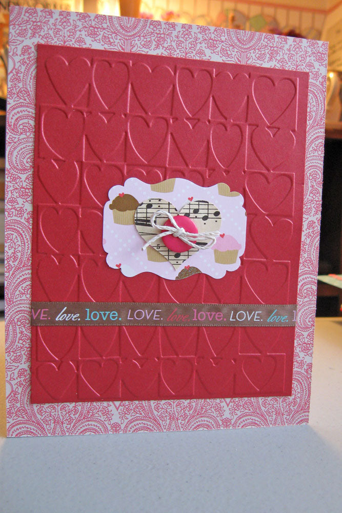 Heart Blocks Embossing Folder / Folder de Grabado Bloques de Corazón Descontinuado Cuttlebug