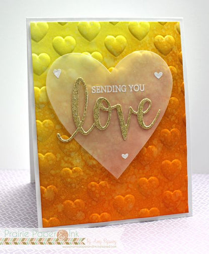 Next Level Dotted Embossing Folders / Folders de Grabado Profundo de Lunares y Corazones Descontinuado We R Memory Keepers