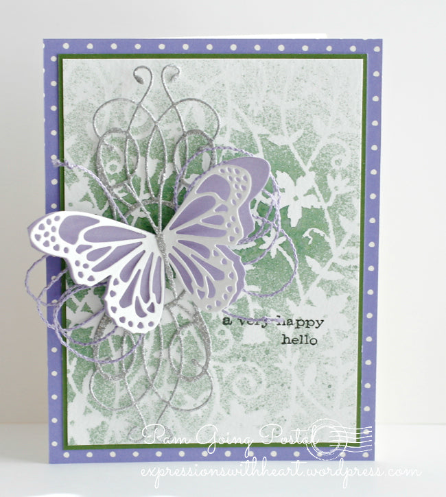 Floral Mask Stencil / Plantilla de Floral Descontinuado Memory Box