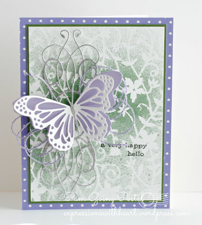 Floral Mask Stencil / Plantilla de Floral Descontinuado Memory Box