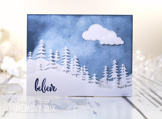Stitched Cloud Trio Die / Suaje de Corte Nubes Descontinuado Memory Box