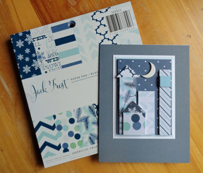Paper Pad Jack Frost / Block de Papel Navidad Descontinuado American Crafts