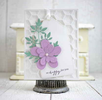 Stitched Bloom Trio Die / Suaje de Corte Trio Flores Descontinuado Poppy Stamps