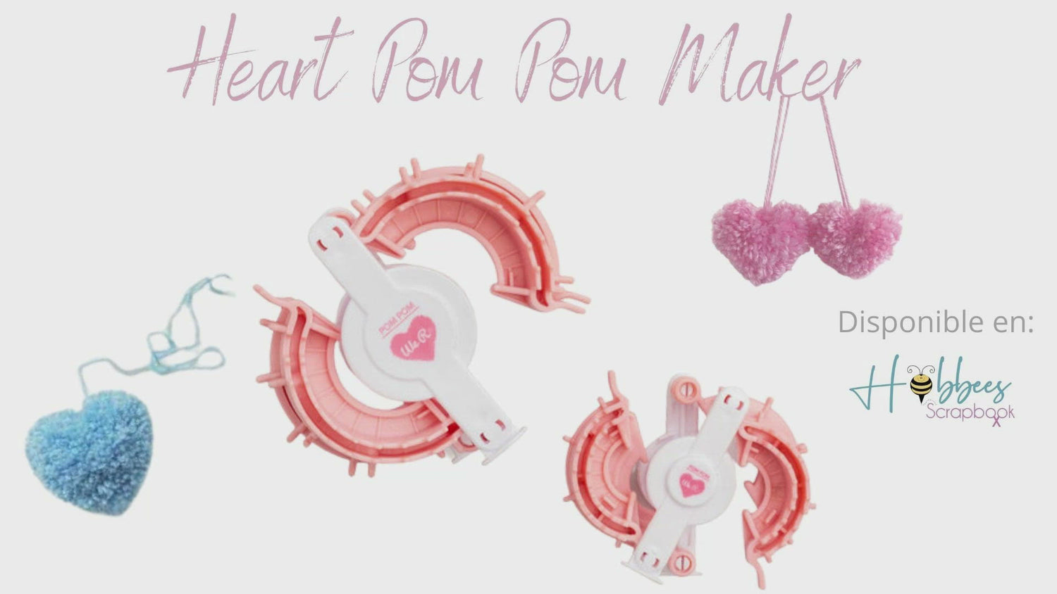 Heart Pom Pom Makers / Herramienta Para Crear Pompones