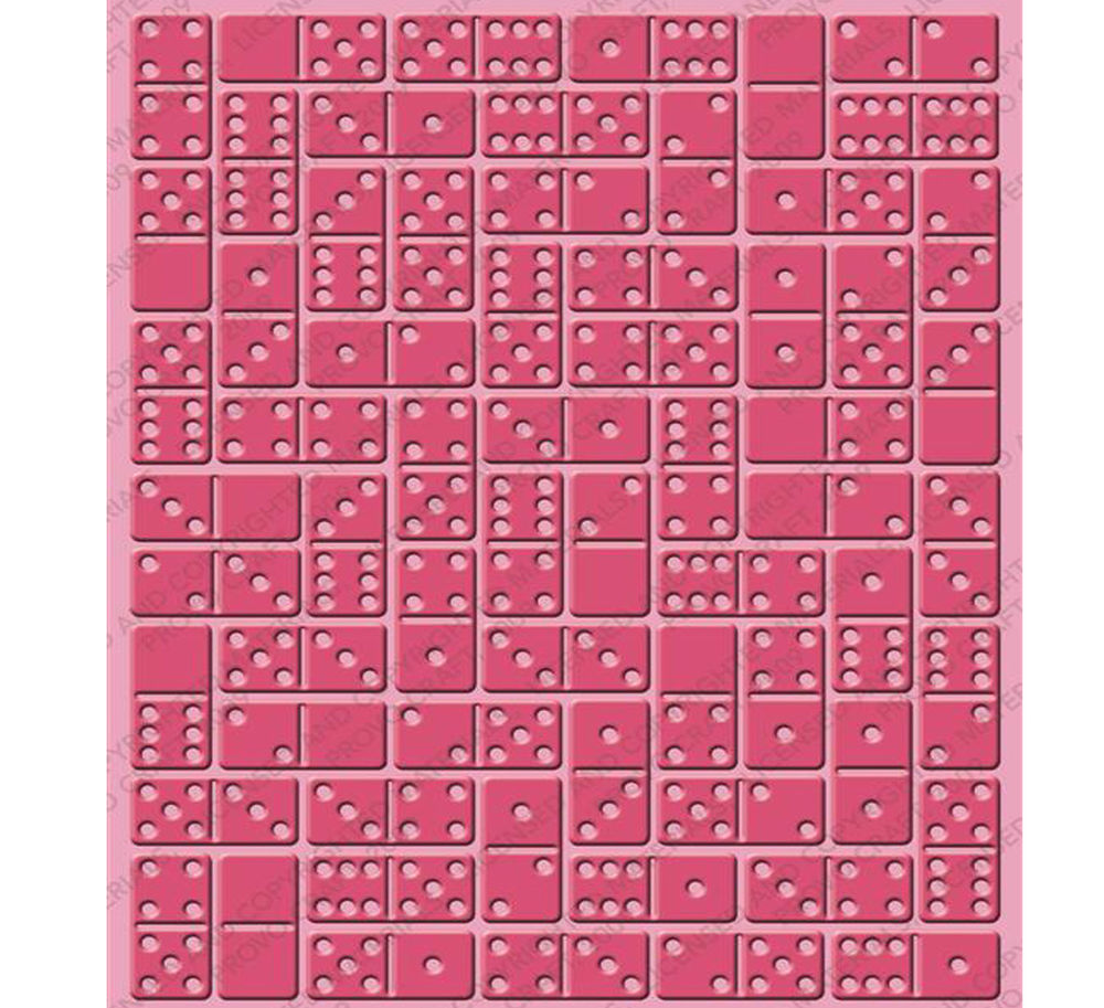 Dominos Embossing Folder / Folder de Grabado Dominó Descontinuado Cuttlebug