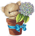 Cling Stamps Hydrangea Kitty / Sello Cling de Gatito Descontinuado LDRS Creative