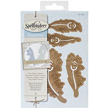 Peacock Feathers Dies  / Suajes de Corte y Realce Plumas Descontinuado Spellbinders