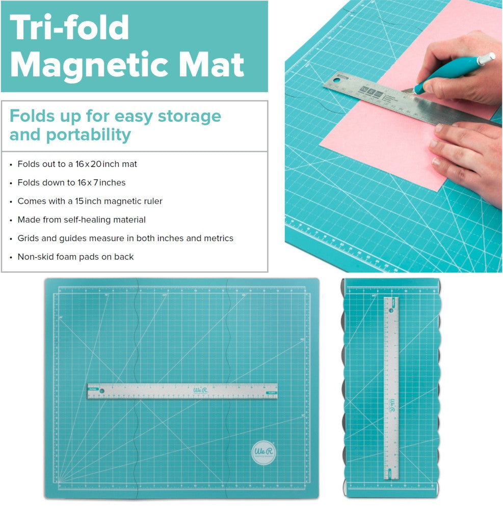 Tapete de Corte portátil / Tri Fold Magnetic Mat Descontinuado We R Memory Keepers