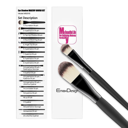 Makeup Brush Set / Juego de Pinceles y Brochas para Maquillaje Maquillaje EmaxDesign