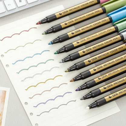 Metallic Marker Pens / Marcadores Metálicos 10 pz. Descontinuado STA