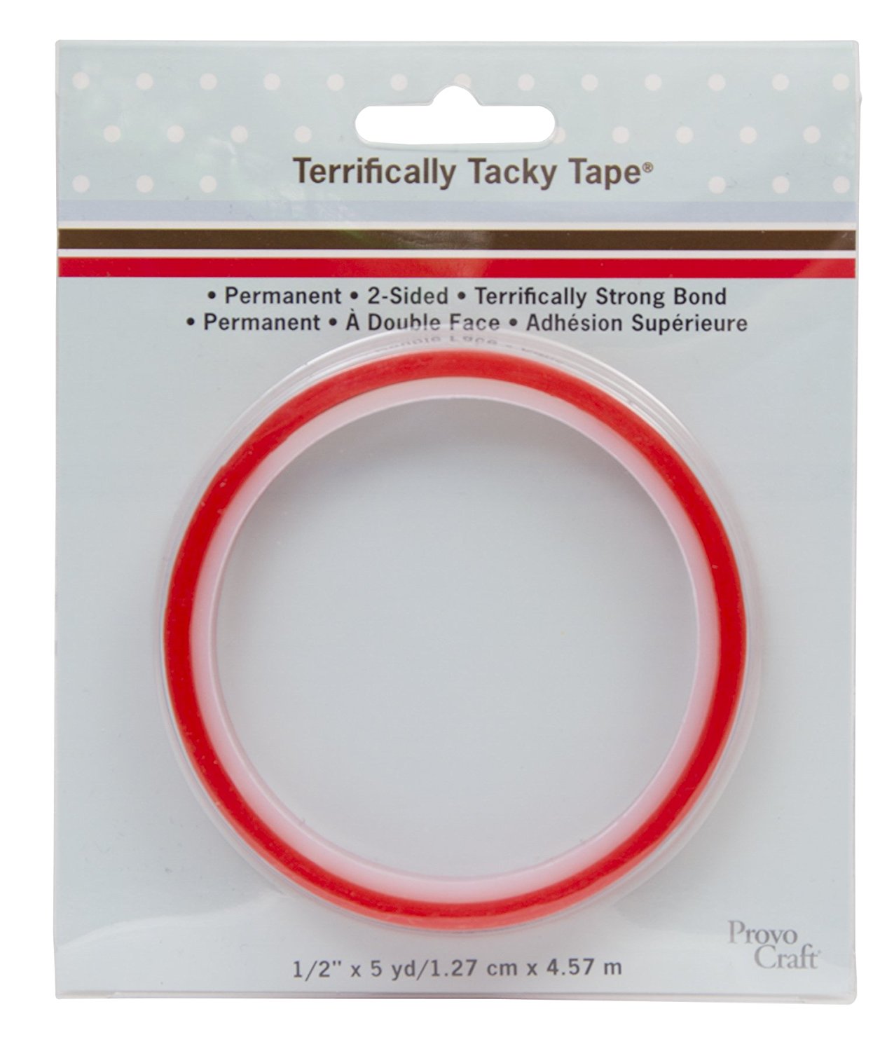 Terrifically Tacky Tape 1/2" / Cinta Adhesiva Doble Cara Muy Fuerte Descontinuado Provo Craft