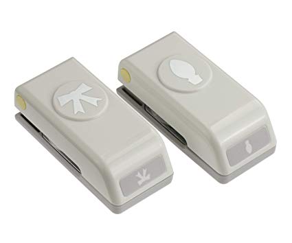 2 Pack Bulb &amp; Bow Punches / Perforadoras de Moño y Bombillo Descontinuado Ek Success