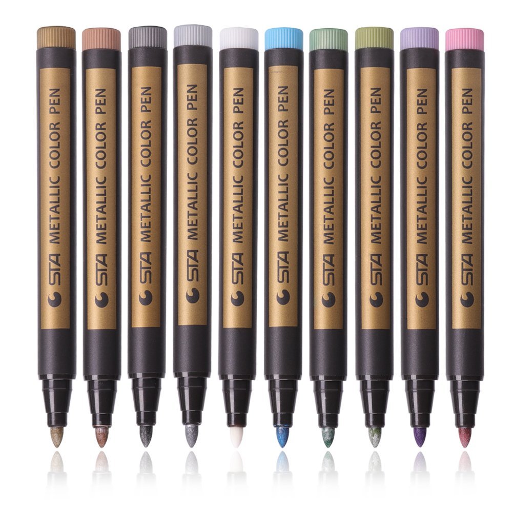 Metallic Marker Pens / Marcadores Metálicos 10 pz. Descontinuado STA