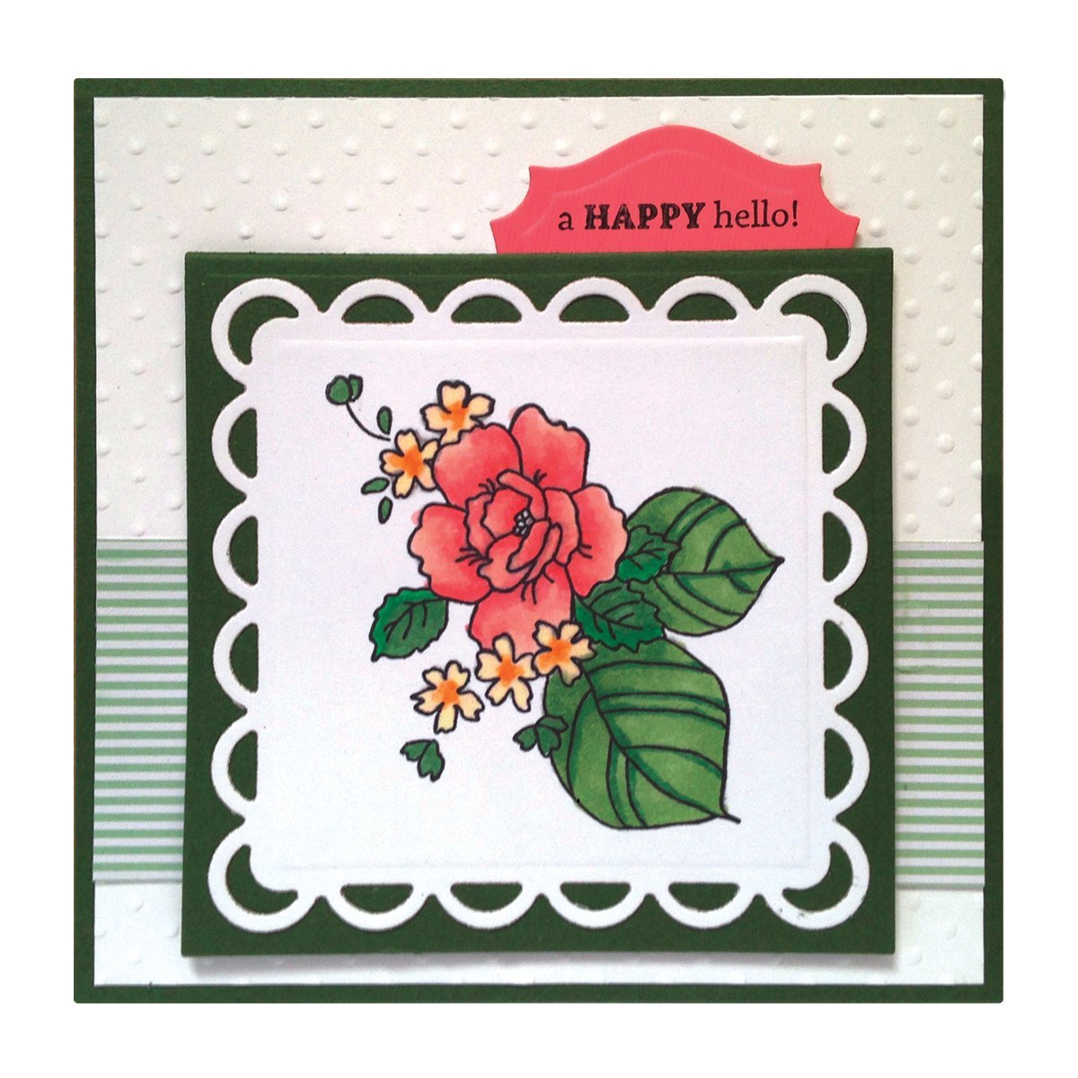 Lacy Squares Dies and Emboss / Suaje y Realce Cuadrados con Encajes Descontinuado Spellbinders