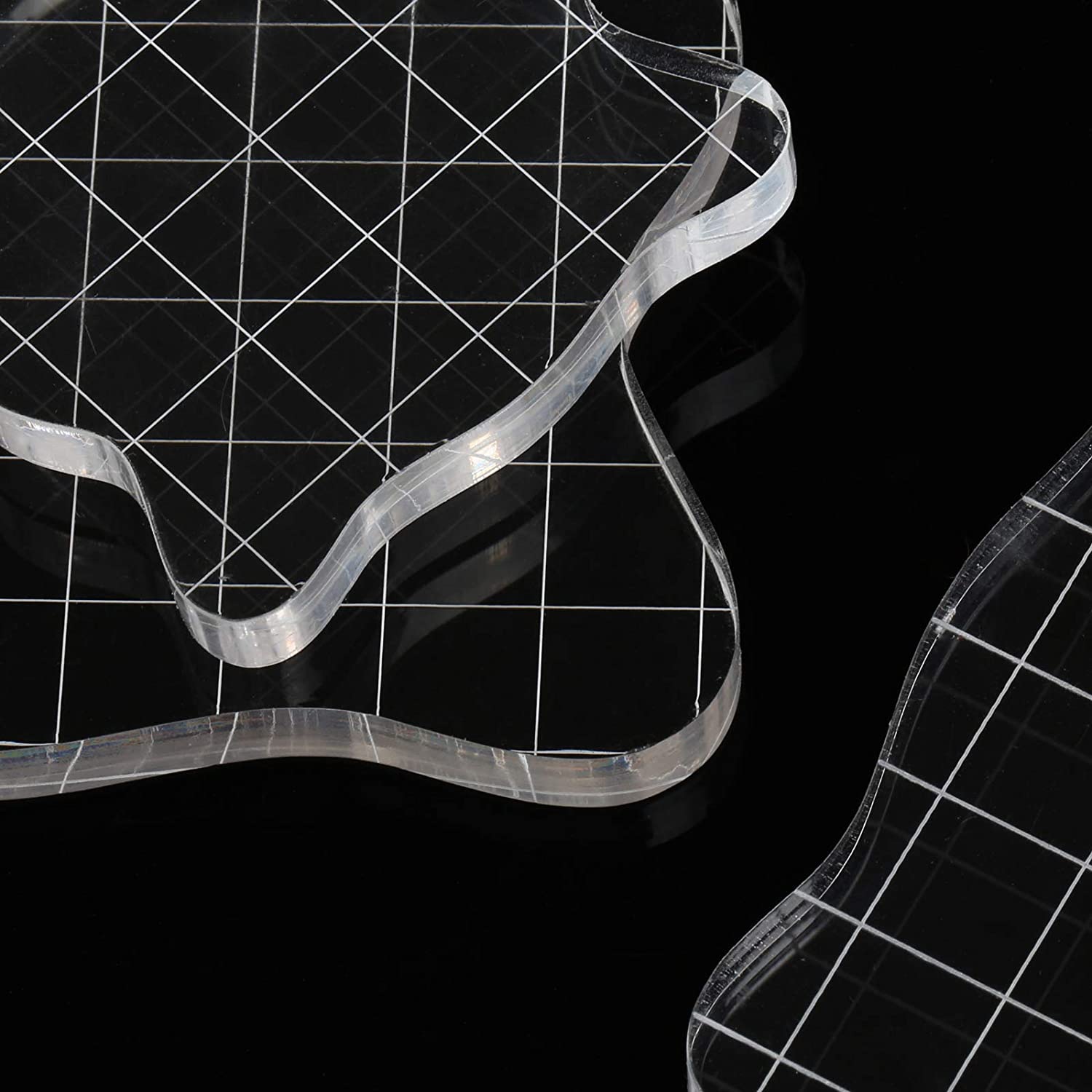 Bloque Acrílico para Sellos de 5 x 5 cm Herramientas Hobbees