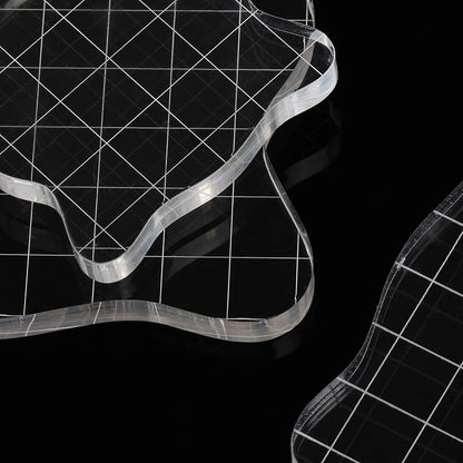 Bloque Acrílico para Sellos de 5 x 5 cm Herramientas Hobbees