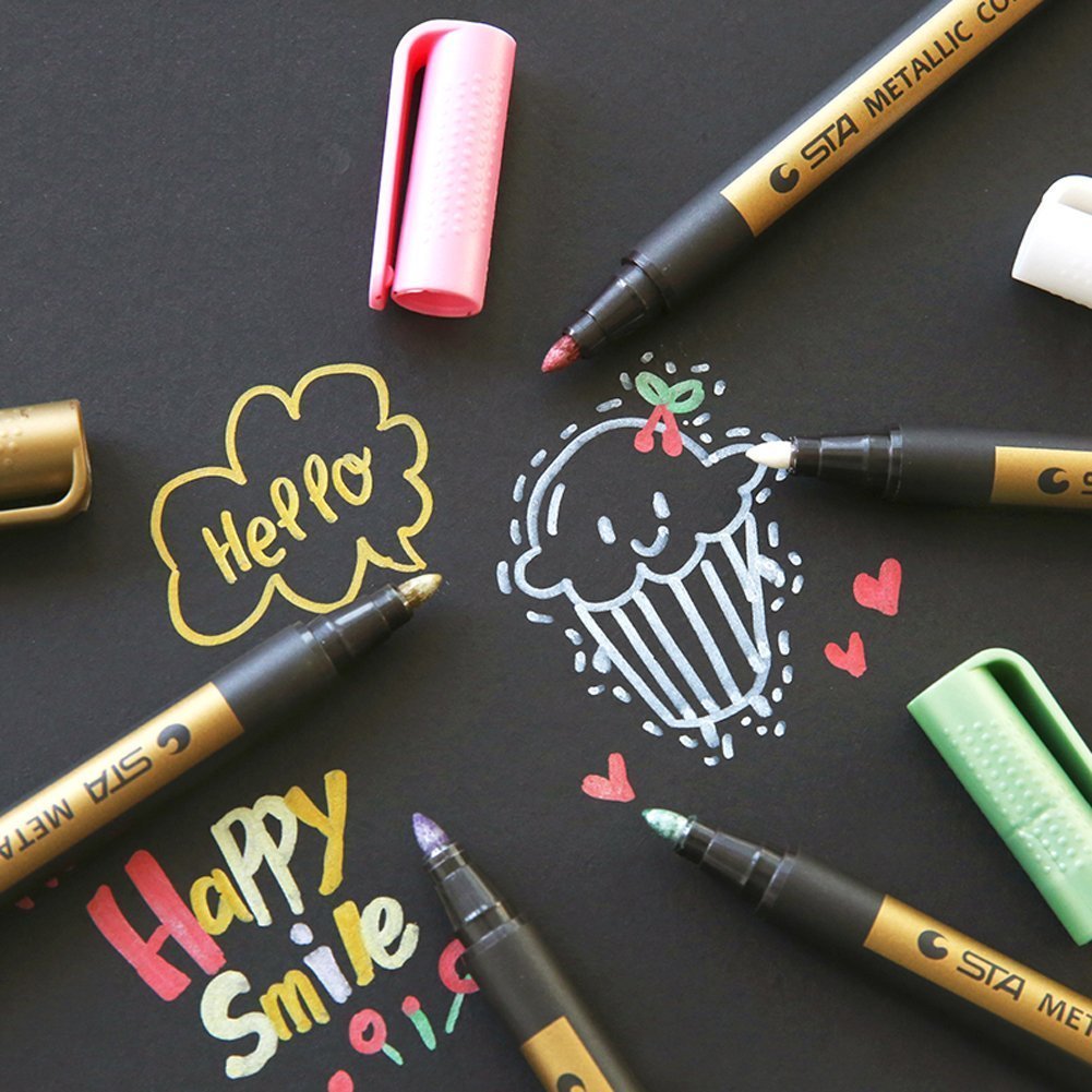 Metallic Marker Pens / Marcadores Metálicos 10 pz. Descontinuado STA