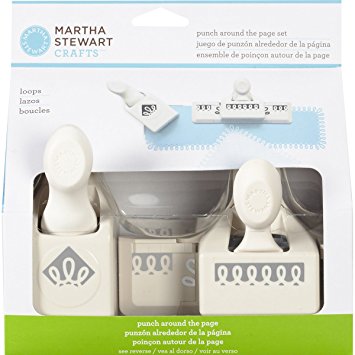 Loops Around The Page Set Punch  / Set de Perforadora Bucles Descontinuado Martha Stewart