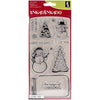 Mason Jar Snowglobe Clear Stamps / Sellos de Polímero Mason Jars Navidad