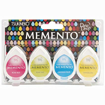 Memento Dew Drop Dye Ink Pads Beach Party / Set de 4 Tintas Colores de Playa
