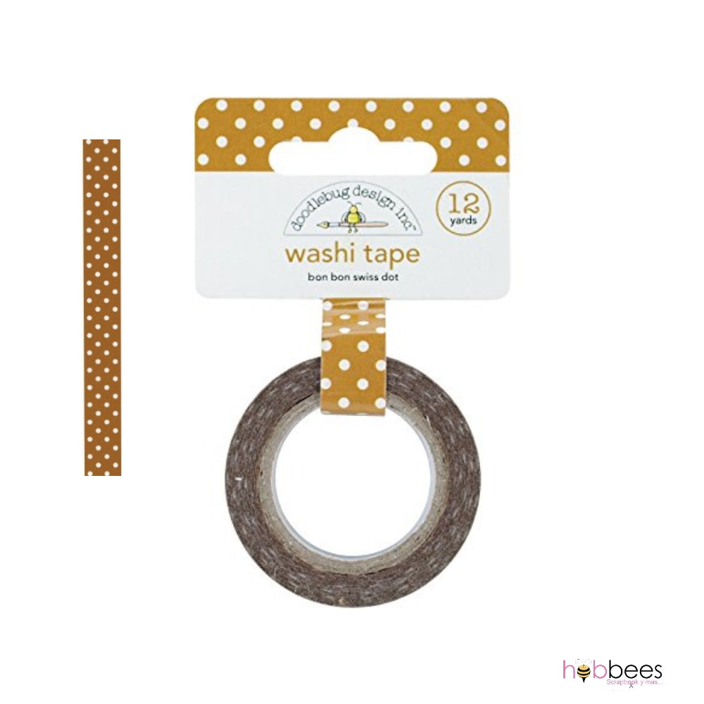 Washi Tape Bon Bon Swiss Dot / Cinta Adhesiva Washi Tape Doodlebug