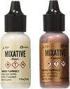 Tim Holtz Alcohol Ink Metallic Mixatives Pearl &amp; Copper / Tintas de Alcóhol para Acabados Metálicos