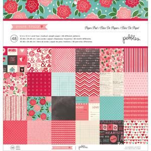 Yours Truly Papers 12" x 12" / Block de Papel Amor Descontinuado American Crafts