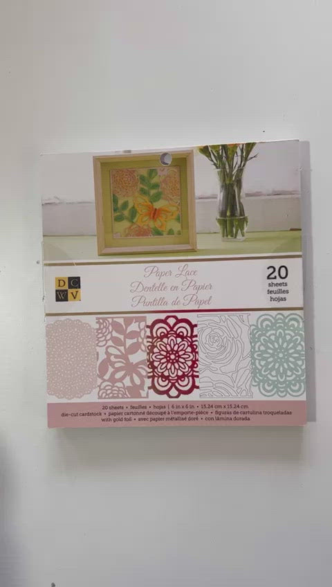 Die Cut Lace Paper Pad / Block de Cartulina con Cortes Láser