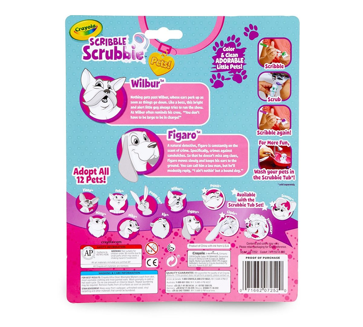 Scribble Scrubbie Dogs / Set de Dibujo Perros 3D Descontinuado Crayola