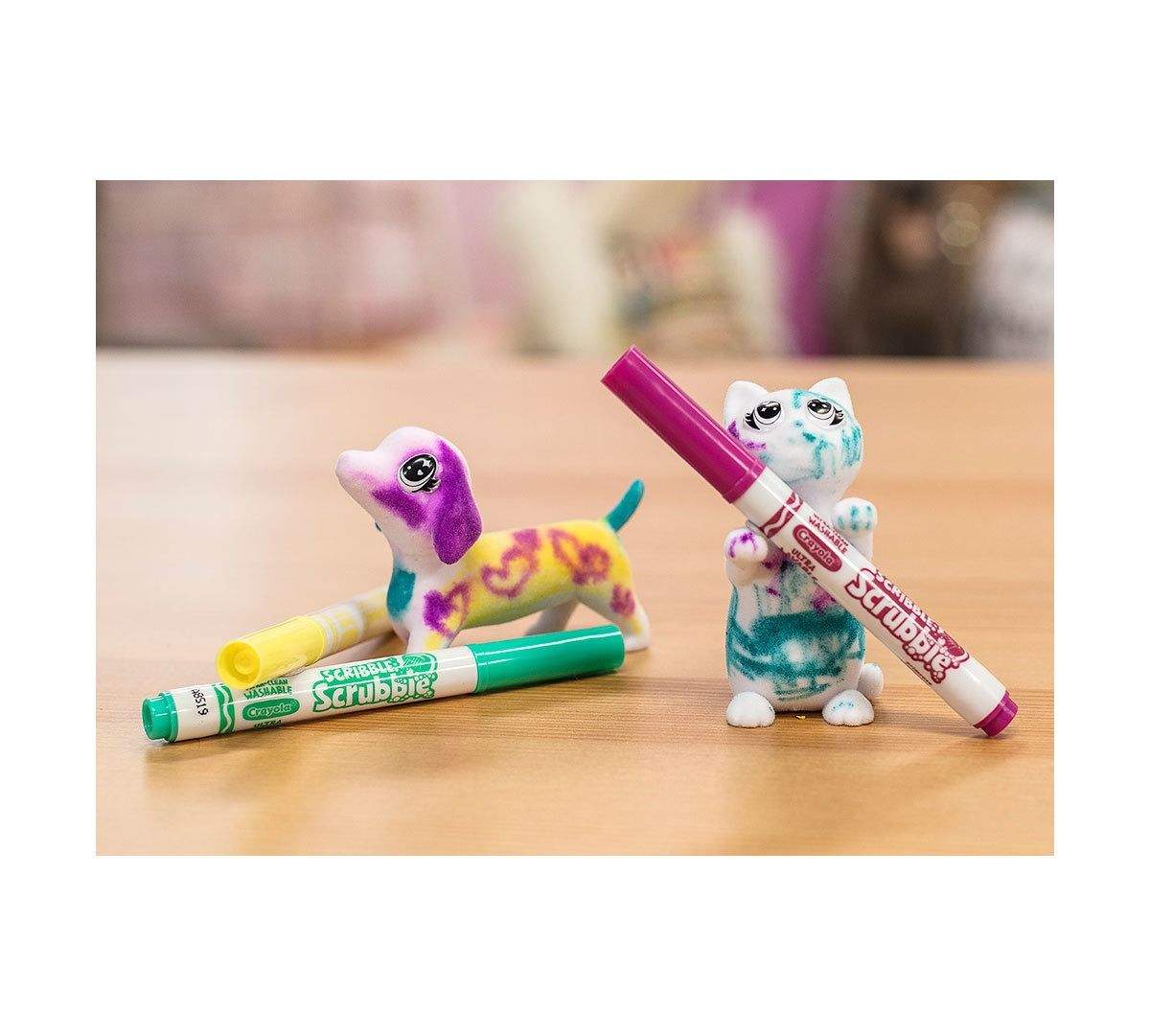 Crayola Scribble Scrubbie Cat &amp; Dog / Set de Dibujo Crayola Perro y Gato 3D Descontinuado Crayola