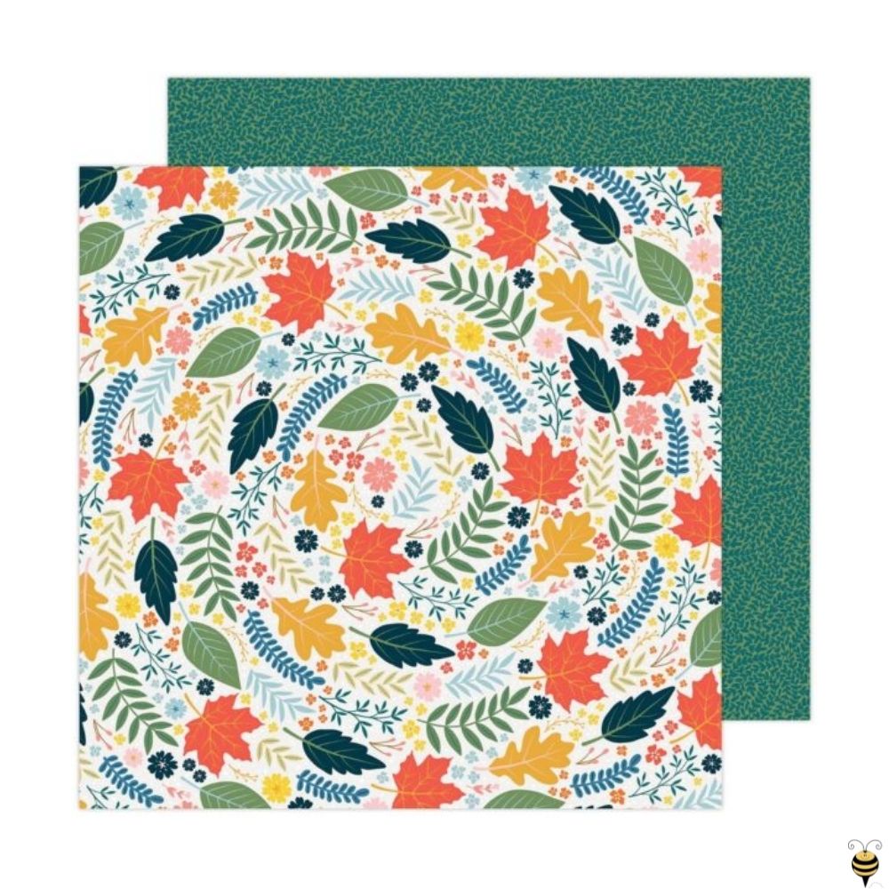 Bungalow Lane Paper Pad 12 x 12&quot; / Block de Papel Flores y Mosaicos Papel American Crafts