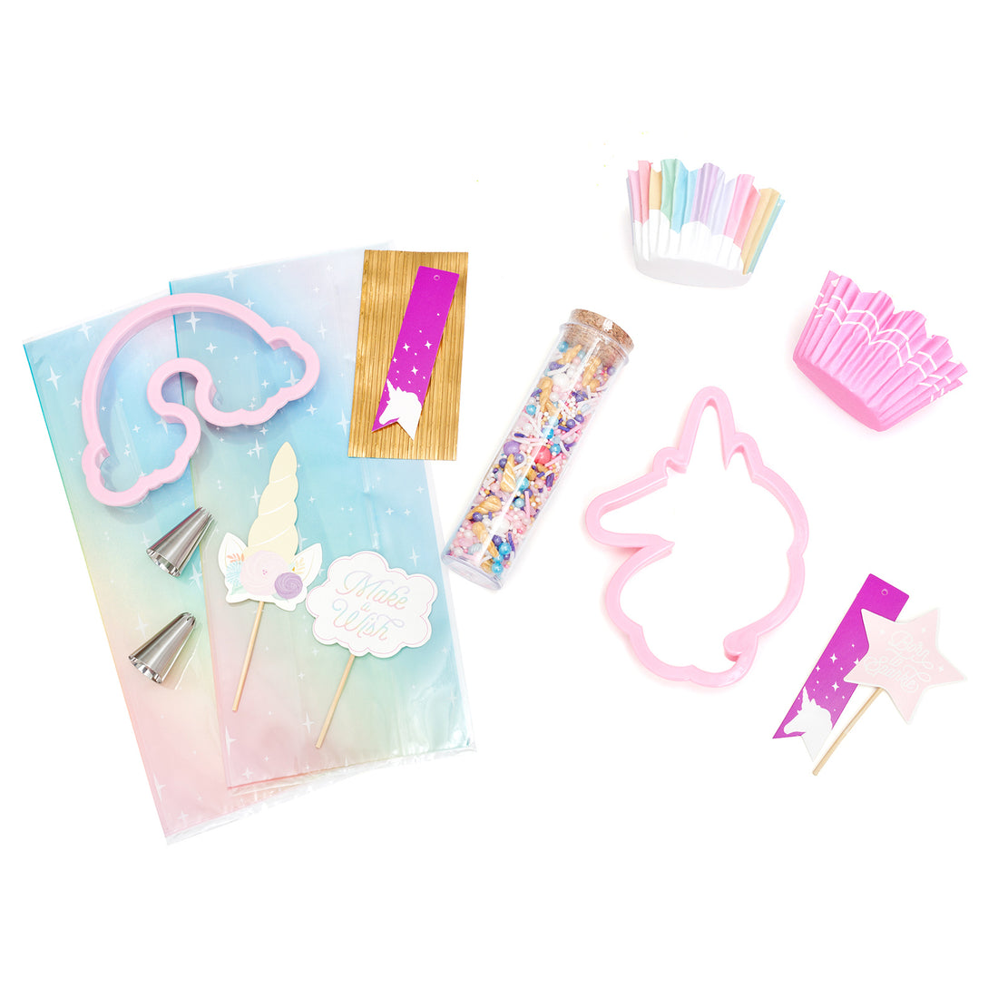 Unicorn Baking Kit / Kit de Repostería Unicornios 75 piezas Repostería Sweet Tooth Fairy