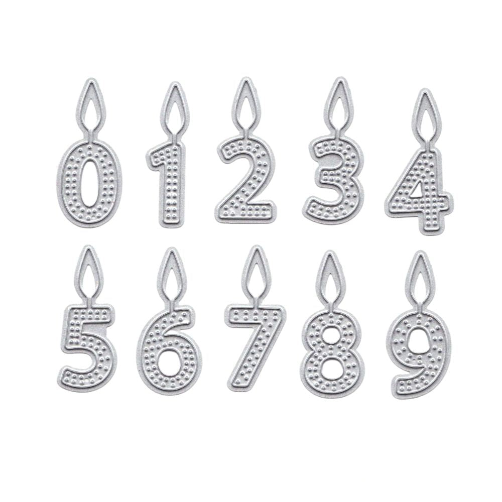 Suaje de Números con Velas Dados de Corte / Suajes / Troqueles Hobbees