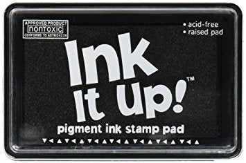 Black Ink It Up Pigment Ink / Cojín de Tinta para Sellos Negro Descontinuado Darice