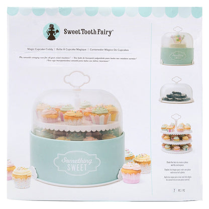 Magic Cupcake Caddy Sweet Tooth Fairy / Contenedor y Exhibidor para Postres Portátil Descontinuado Sweet Tooth Fairy