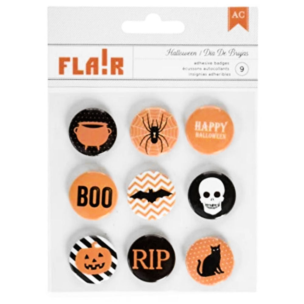 Halloween Flair Plastic Buttons / Botones Decorativos Halloween