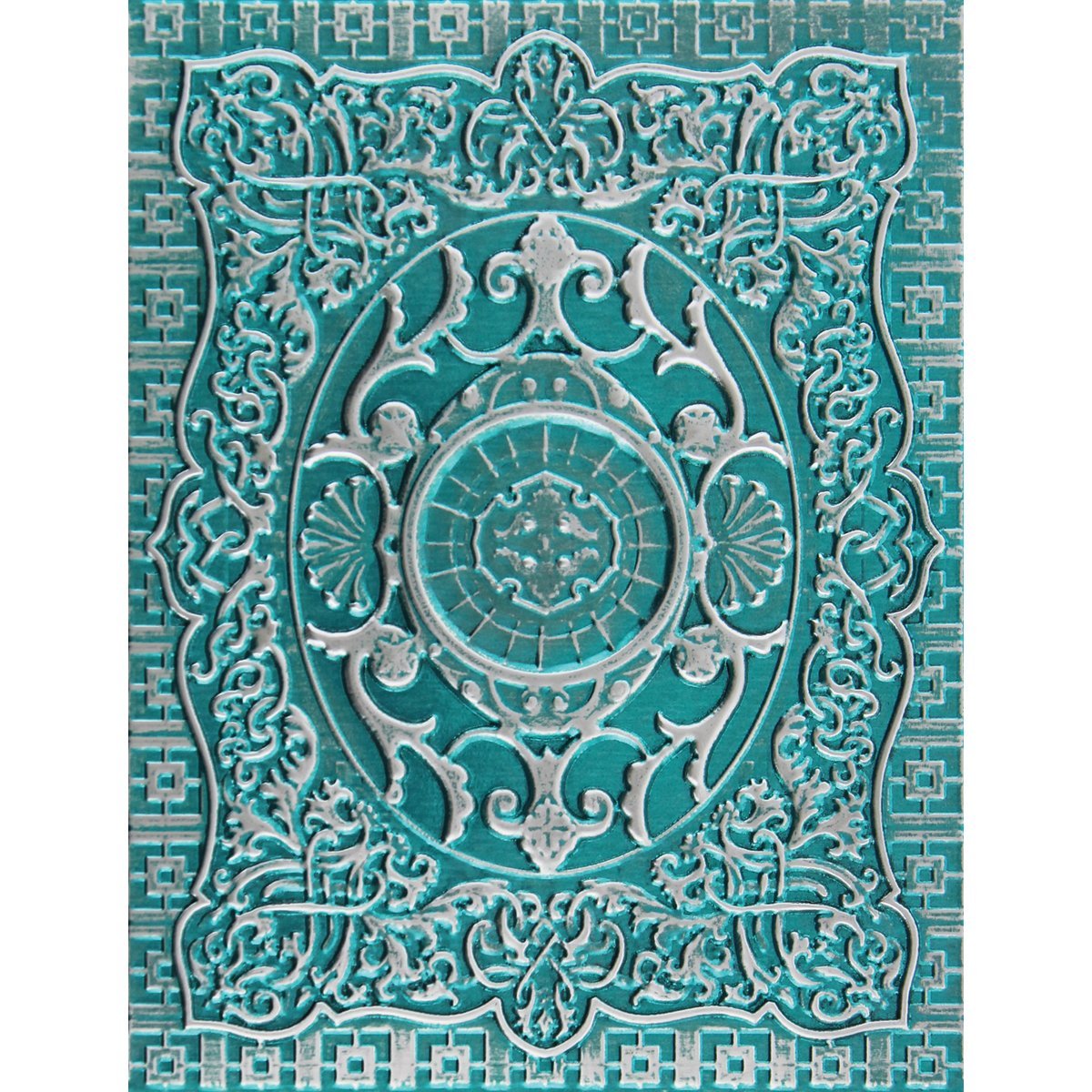 Mediterranean Medallion Unique 3D Embossing Folder / Folder 3D Medallón Mediterráneo Descontinuado Spellbinders