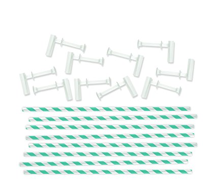 Pinwheel Attachments Aqua / Popotes Turquezas y Accesorios para Molinos Descontinuado We R Memory Keepers