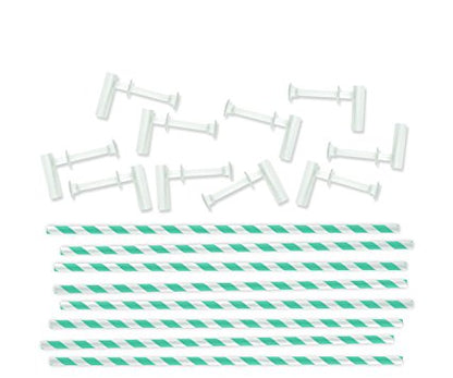 Pinwheel Attachments Aqua / Popotes Turquezas y Accesorios para Molinos Descontinuado We R Memory Keepers