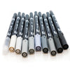Marker Brush Pen Grayscale Palette / Marcadores Acuarelables Escala de Grises