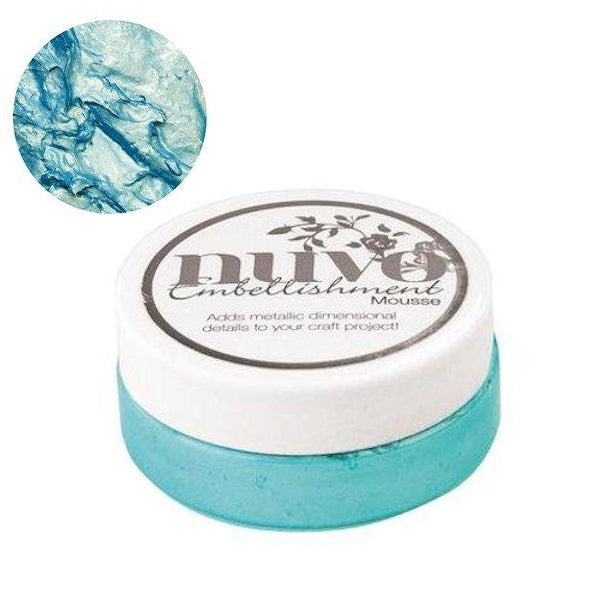 Embellishment Mousse Coastal Surf / Mousse Texturizador Azul Metálico Descontinuado Nuvo