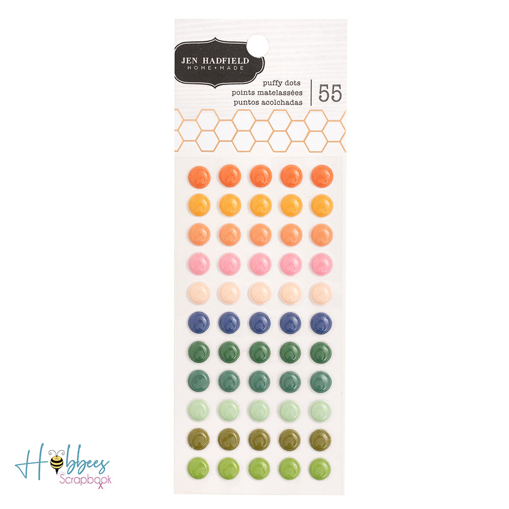 Colorful Puffy Dots Stickers / Estampas en 3D Decorativas Stickers Jen Hadfield