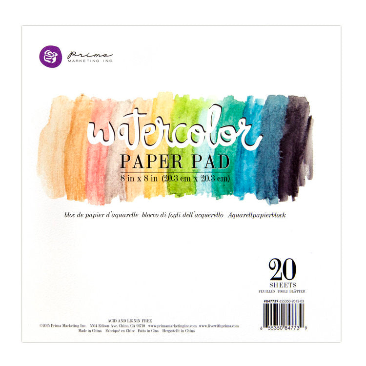 Watercolor Paper Pad / Block de Papel Para Acuarela Descontinuado Prima Marketing